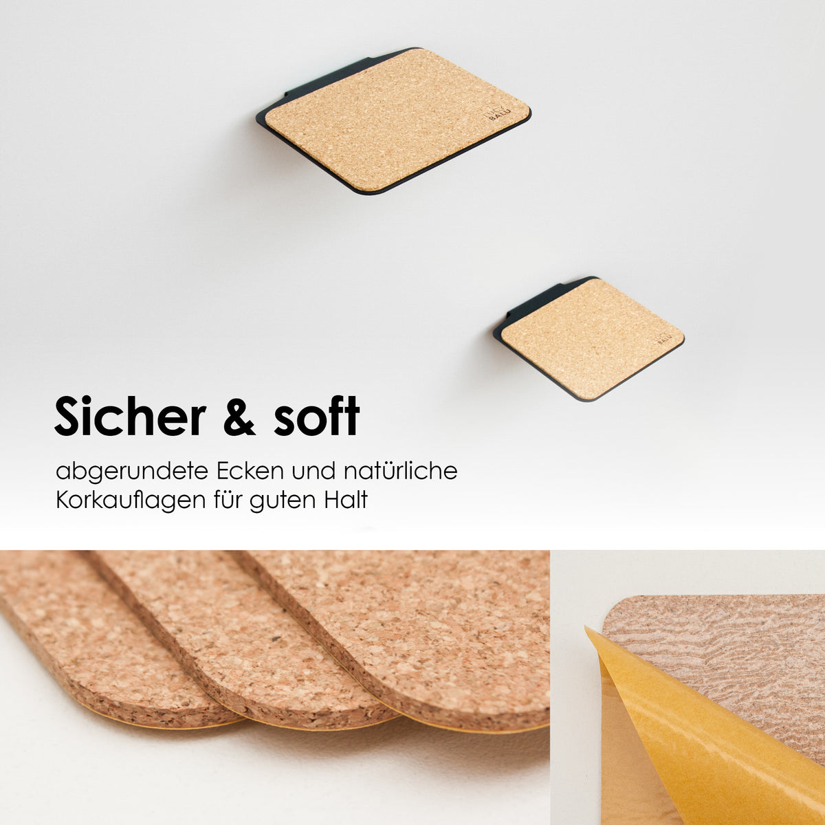 Selbstklebende Korkauflage für Katzentreppe